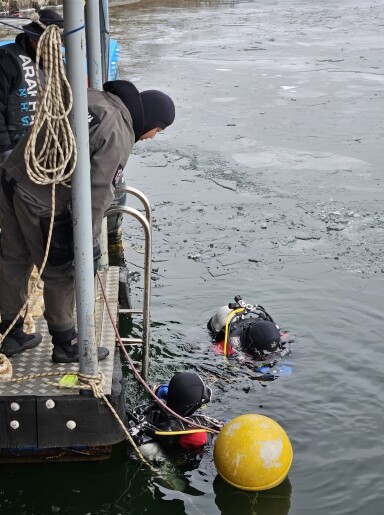 가평소방서, 북한강 동계 수난구조훈련...
