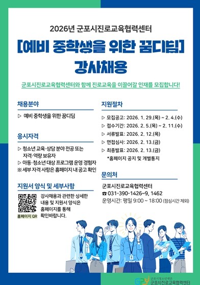 군포시진로교육협력센터, 2026년 예...