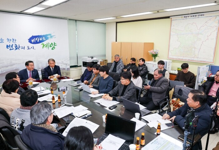 유정복 인천시장, 계양구 연두방문.....